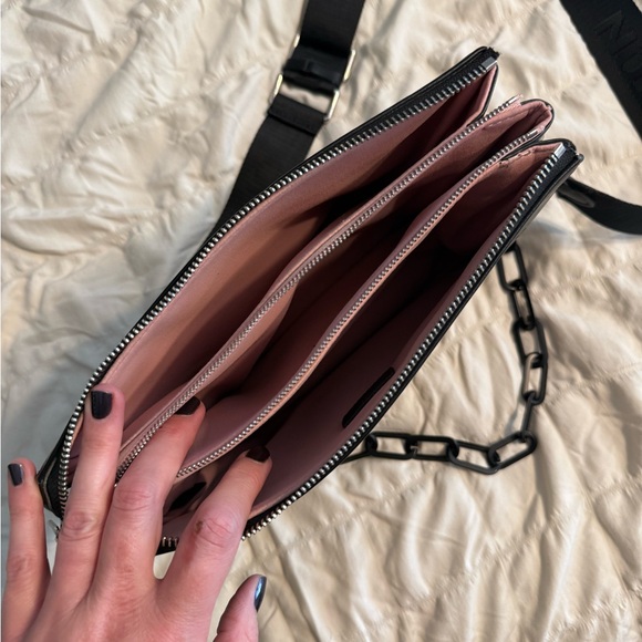 Black Monogram Crossbody Bag - Picture 3 of 4